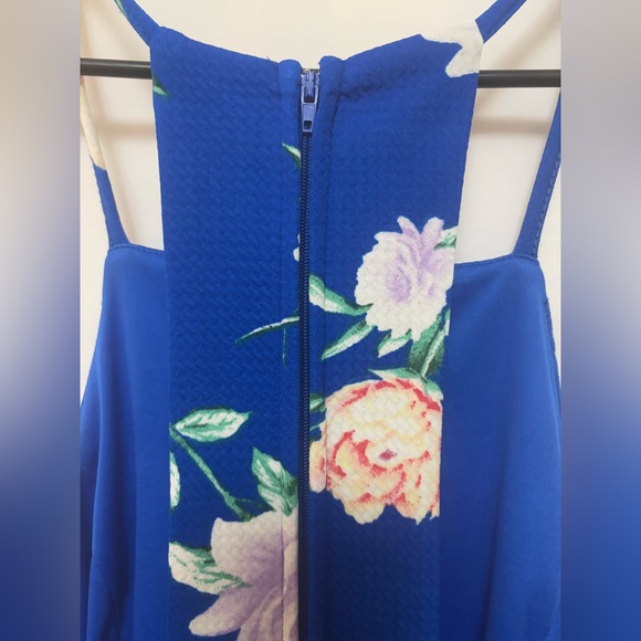 Altar’d State Everly Blue Floral Print Dress‎ Size Large - Picture 5 of 8